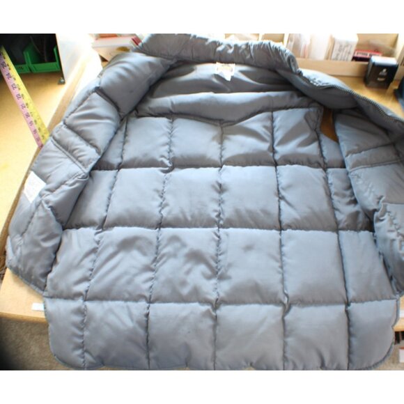 Miller Outerwear Mens XL Goose Down Vest Jacket Gray Full Zip Pockets Hi-Lo Vtg - Picture 3 of 10